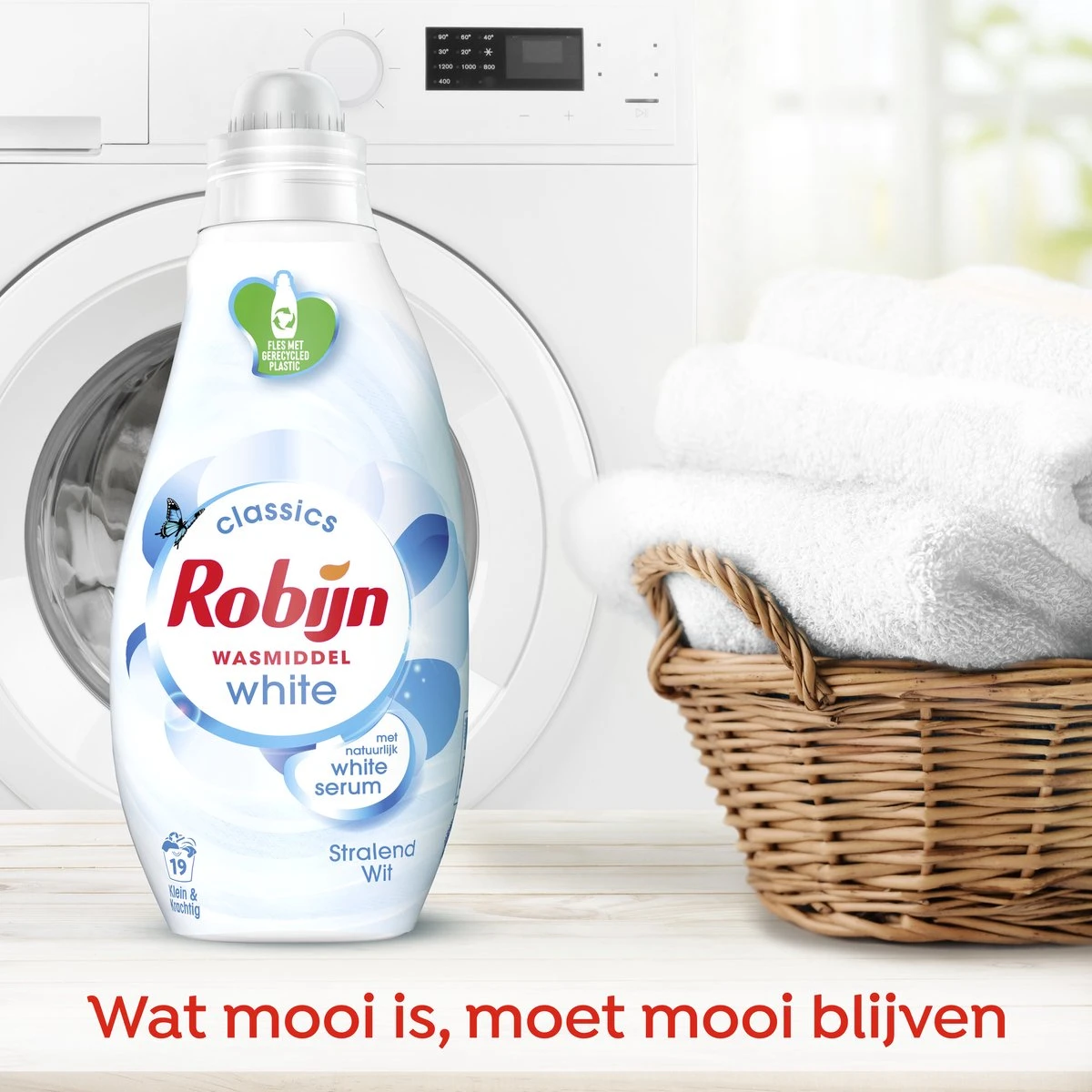 Robijn Klein & Krachtig Stralend Wit Vloeibaar Wasmiddel - 8 X 19 Wasbeurten - Voordeelverpakking 4 Robijn Klein & Krachtig Stralend Wit Vloeibaar Wasmiddel - 8 X 19 Wasbeurten - Voordeelverpakking - Afbeelding 4