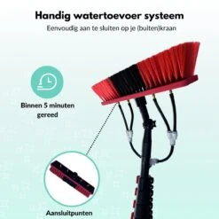 Cleanlix Telescoopsteel Met Borstel - Met Waterdoorvoer - Telescopische Wasborstel - Ramenwassen - Uitschuifbaar Tot 7,2 Meter -Huishoudelijke Benodigdheden Winkel 1200x1200 1197