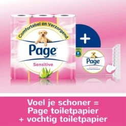 Page Vochtig Toiletpapier - 12 X 38 Stuks - Sensitive Vochtig Wc Papier - Voordeelverpakking 16 Page Vochtig Toiletpapier - 12 X 38 Stuks - Sensitive Vochtig Wc Papier - Voordeelverpakking -Huishoudelijke Benodigdheden Winkel 1200x1200 1273