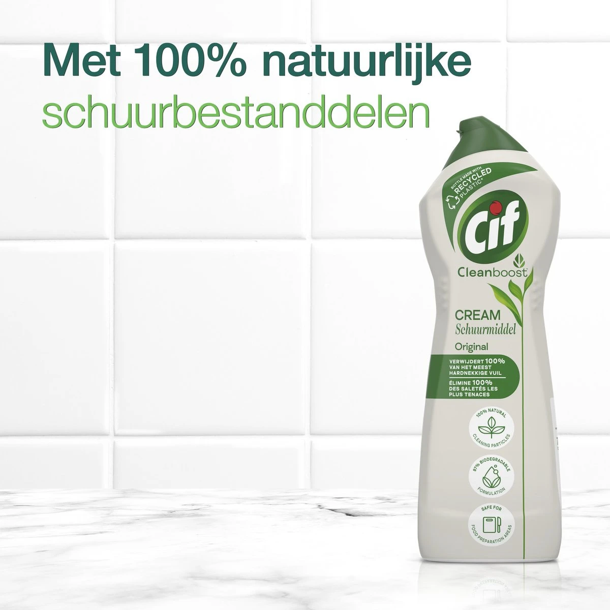 Cif CleanBoost Cream Original Schuurmiddel - 8 X 750 Ml - Voordeelverpakking 6 Cif CleanBoost Cream Original Schuurmiddel - 8 X 750 Ml - Voordeelverpakking - Afbeelding 6
