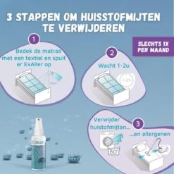 Exaller Anti Huisstofmijt Spray 150ml - 100% Natuurlijk Huismijt Bestrijder - Klinisch Getest - Behandeling En Preventie Van Huisstofmijtallergie 5 Exaller Anti Huisstofmijt Spray 150ml - 100% Natuurlijk Huismijt Bestrijder - Klinisch Getest - Behandeling En Preventie Van Huisstofmijtallergie -Huishoudelijke Benodigdheden Winkel 1200x1200 1534