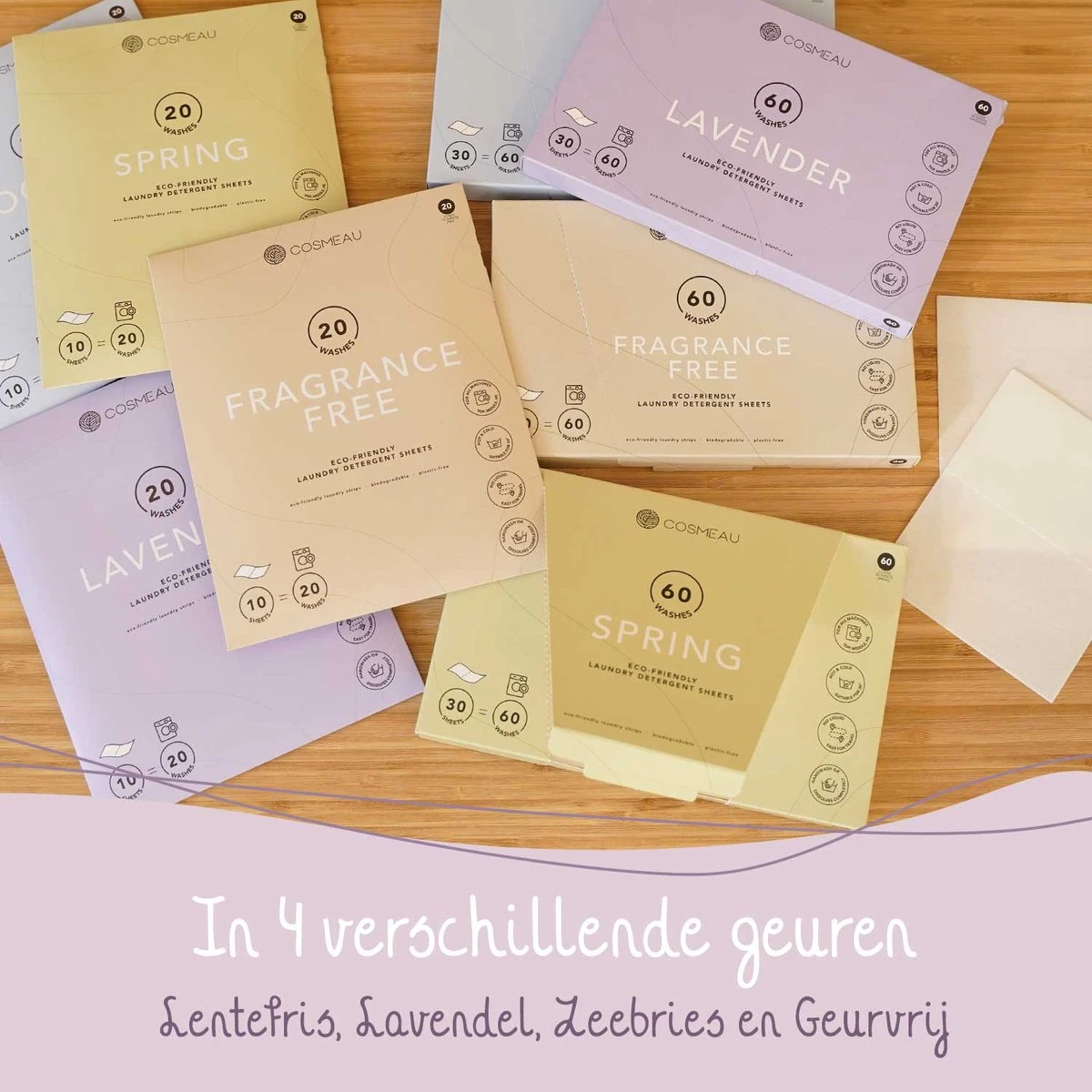 Cosmeau Wasmiddel Wasstrips 20 Wasbeurten Geurvrij Geurloos Wasvellen Wasdoekjes Detergent Sheets Proefpakket - Plasticvrij Biologisch Afbreekbaar 12 Cosmeau Wasmiddel Wasstrips 20 Wasbeurten Geurvrij Geurloos Wasvellen Wasdoekjes Detergent Sheets Proefpakket - Plasticvrij Biologisch Afbreekbaar - Afbeelding 12