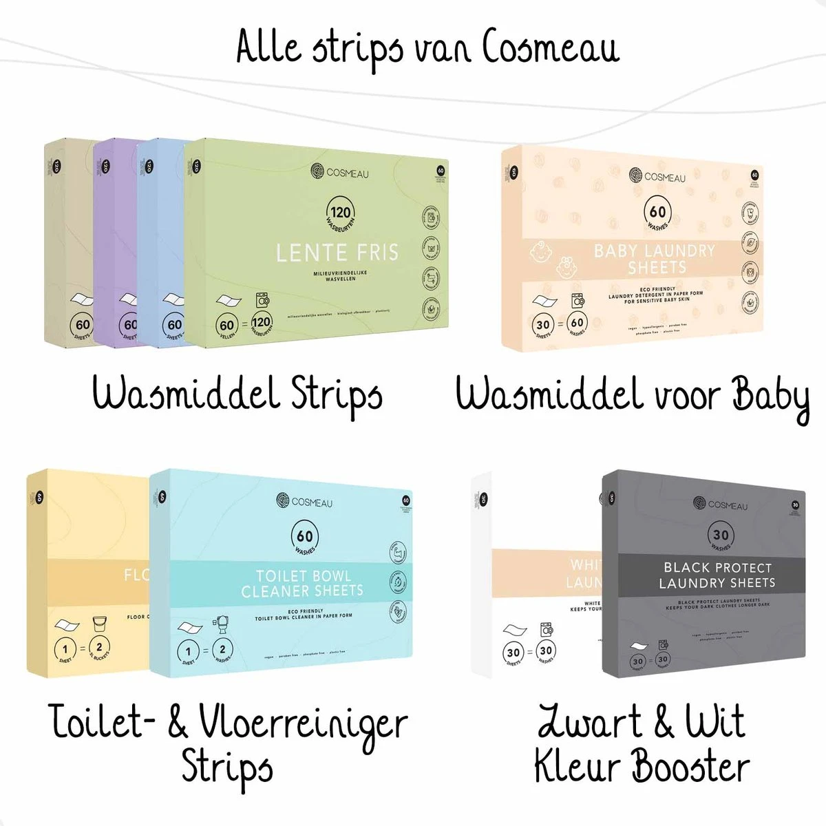 Cosmeau Wasmiddel Wasstrips 20 Wasbeurten Geurvrij Geurloos Wasvellen Wasdoekjes Detergent Sheets Proefpakket - Plasticvrij Biologisch Afbreekbaar 13 Cosmeau Wasmiddel Wasstrips 20 Wasbeurten Geurvrij Geurloos Wasvellen Wasdoekjes Detergent Sheets Proefpakket - Plasticvrij Biologisch Afbreekbaar - Afbeelding 13