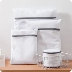 Merkloos Waszak 4 Delig - 1x Groot (50x60 Cm) - 1x Middel ( 40x50cm) - 1x Normaal (30x40cm) - 1x BH (17x15cm) -Huishoudelijke Benodigdheden Winkel 1200x1200 390