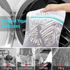 BOTC Waszakken - Wasnetten - Set Van 5 - Bescherm Je Wasgoed En Wasmachine - Transparant -Huishoudelijke Benodigdheden Winkel 1200x1200 412