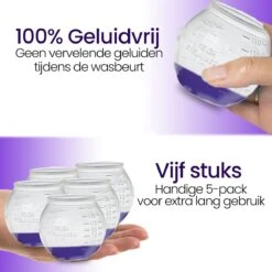 BluGo Doseerbol 5 Stuks - Wasbollen - Doseerdop - Drogerballen - Wasballen - Herbruikbaar - Maataanduiding - 150ml -Huishoudelijke Benodigdheden Winkel 1200x1200 439