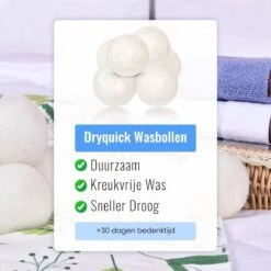 DRYQUICK Drogerballen- Wasbollen- Duurzaam Schapenwol - Herbruikbaar- 6 XL Wasballen Wit 11 DRYQUICK Drogerballen- Wasbollen- Duurzaam Schapenwol - Herbruikbaar- 6 XL Wasballen Wit -Huishoudelijke Benodigdheden Winkel 1200x1200 444