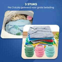 Roegaarden Drogerballen - Droogballen - Met Spons - Duurzaam - Sneller Droog -Huishoudelijke Benodigdheden Winkel 1200x1200 472