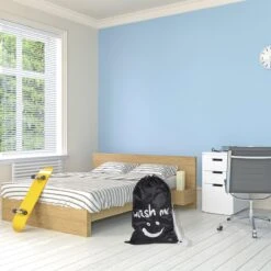 Wonair - Waszak Groot - 60x90cm - Zwart - Met Trekkoord En Draagband -Huishoudelijke Benodigdheden Winkel 1200x1200 52