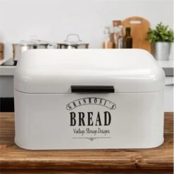 Delaware Broodtrommel Metaal 30 X 16 X 20,5 Cm Klapdeksel Ventilatiegaten -Huishoudelijke Benodigdheden Winkel 1200x1200 553