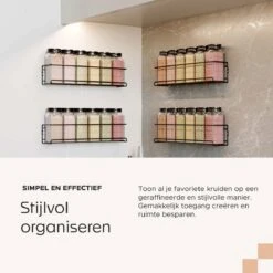 Noswo Kruidenrek Ophangbaar - Voor 24 Kruidenpotjes - 4 Stuks - Keukenrek Hangend - RVS - Zwart 11 Noswo Kruidenrek Ophangbaar - Voor 24 Kruidenpotjes - 4 Stuks - Keukenrek Hangend - RVS - Zwart -Huishoudelijke Benodigdheden Winkel 1200x1200 578