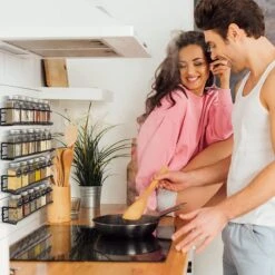 Kruidenrek Ophangbaar Kruidenpotjes Wandrek Organizer Keuken Accessoires - Zwart - Geschikt Voor Bijna Alle Kruidenpotjes -Huishoudelijke Benodigdheden Winkel 1200x1200 604