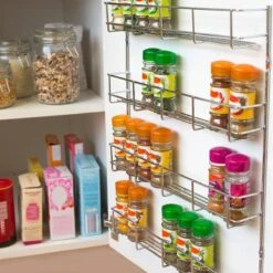 KitchenBrothers Ophangbaar Kruidenrek Voor 32 Kruidenpotjes - Spice Rack – Keuken Rek - Kruiden Organizer - Specerijen Opbergen - 4 Laags - 40 X 6.3 X 50 Cm - RVS 9 KitchenBrothers Ophangbaar Kruidenrek Voor 32 Kruidenpotjes - Spice Rack – Keuken Rek - Kruiden Organizer - Specerijen Opbergen - 4 Laags - 40 X 6.3 X 50 Cm - RVS -Huishoudelijke Benodigdheden Winkel 1200x1200 618