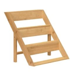 Merkloos Decopatent® Kruidenrekje Staand - Kruidenrek Voor 16 Tot 20 Kruidenpotjes - Hout - 4 Laags -Huishoudelijke Benodigdheden Winkel 1200x1200 627
