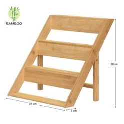 Merkloos Decopatent® Kruidenrekje Staand - Kruidenrek Voor 16 Tot 20 Kruidenpotjes - Hout - 4 Laags -Huishoudelijke Benodigdheden Winkel 1200x1200 631