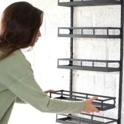 Soome Viljo - Kruidenrek Ophangbaar - Keukenrek - Wandrek - Keuken Organizer - 5 Laags - Verstelbaar - Staal - Zwart - H85xB42.5cm 12 Soome Viljo - Kruidenrek Ophangbaar - Keukenrek - Wandrek - Keuken Organizer - 5 Laags - Verstelbaar - Staal - Zwart - H85xB42.5cm -Huishoudelijke Benodigdheden Winkel 1200x1200 635