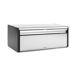 Brabantia Broodtrommel - Met Klepdeksel - Matt Steel Fingerprint Proof / Matt Black -Huishoudelijke Benodigdheden Winkel 1200x1200 654