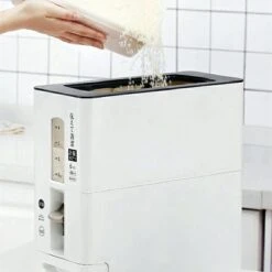 Merkloos TDR-Japans Rijst/Granen Container/Dispenser/ Opbergdoos - 6KG Inhoud - Wit -Huishoudelijke Benodigdheden Winkel 1200x1200 690