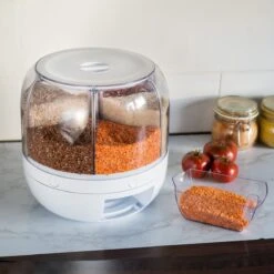 Roterende Voedsel Dispenser - 6 Vakken - Met Doseerschep - BPA Vrij - Handig -Huishoudelijke Benodigdheden Winkel 1200x1200 710