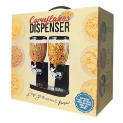 MikaMax Cornflakes Dispenser - Voorraadbus - Cornflakes Voorraadpot - Ontbijt Granendispenser - Zwart - 2 X 500 Gram 9 MikaMax Cornflakes Dispenser - Voorraadbus - Cornflakes Voorraadpot - Ontbijt Granendispenser - Zwart - 2 X 500 Gram -Huishoudelijke Benodigdheden Winkel 1200x1200 724