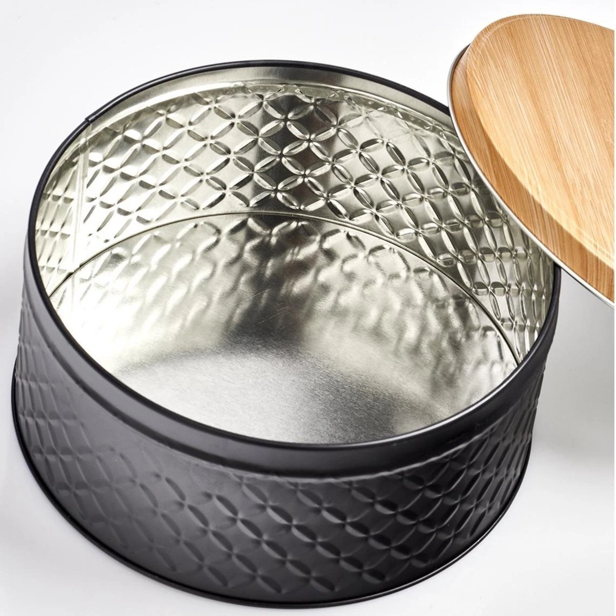 Zeller Bewaar/voorraad Blikken - Zwart - 3,8L - 20 X 9,5 Cm 2 Zeller Bewaar/voorraad Blikken - Zwart - 3,8L - 20 X 9,5 Cm - Afbeelding 2