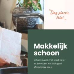 BROODNODIG® - Bijenwas Wraps (Bijenwas Doek) - Set Van 4 - 1S, 2M, 1L - Foodwrap - Beeswax Wraps - Bee Wrap - Beewax - Bijenwasdoek - Zero Waste - Duurzaam Cadeau - Herbruikbaar Boterhamzakje -Huishoudelijke Benodigdheden Winkel 1200x1200 771