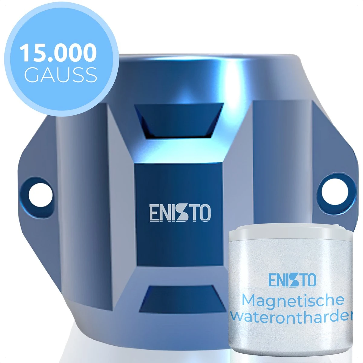 ENISTO® Magnetische Waterontharder Medium – Waterontharder Magneet – Douchefilter – 15.000 Gauss – Waterontkalker – Waterverzachter – Antikalk – Blauw – RVS 1 ENISTO® Magnetische Waterontharder Medium – Waterontharder Magneet – Douchefilter – 15.000 Gauss – Waterontkalker – Waterverzachter – Antikalk – Blauw – RVS