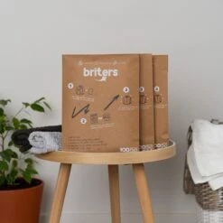 Briters Wasmiddelstrips - 100 Wasbeurten - Ecologisch Wasmiddel - 100% Plasticvrij - Fresh Linen - Wasstrips