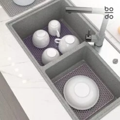 BODO Gootsteenmat Siliconen Donker Grijs - 34.5 X 34.5 Cm - Keuken Accessoires - Gootsteen Beschermer - Onderzetters Siliconen - Anti Kras 13 BODO Gootsteenmat Siliconen Donker Grijs - 34.5 X 34.5 Cm - Keuken Accessoires - Gootsteen Beschermer - Onderzetters Siliconen - Anti Kras -Huishoudelijke Benodigdheden Winkel 1200x1200 921