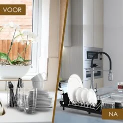 MIRI Afdruiprek – Afwasrek – Uitschuifbaar – Met Lekbak In Gootsteen – Afwas – Roestvrij Staal – Zwart 15 MIRI Afdruiprek – Afwasrek – Uitschuifbaar – Met Lekbak In Gootsteen – Afwas – Roestvrij Staal – Zwart -Huishoudelijke Benodigdheden Winkel 1200x1200 956