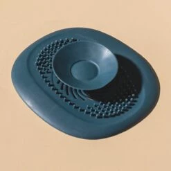 Heuts Goods - Gootsteenzeef - Gootsteenstop - Afvoerzeef - Afvoerstop - Spoelbal - Bad - Douchebak - Keuken - Wasbak - Badkuip - Siliconen - Donkerblauw -Huishoudelijke Benodigdheden Winkel 1200x1200 963