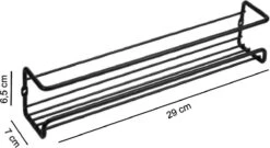 Kruidenrek Ophangbaar Kruidenpotjes Wandrek Organizer Keuken Accessoires - Zwart - Geschikt Voor Bijna Alle Kruidenpotjes -Huishoudelijke Benodigdheden Winkel 1200x658 1