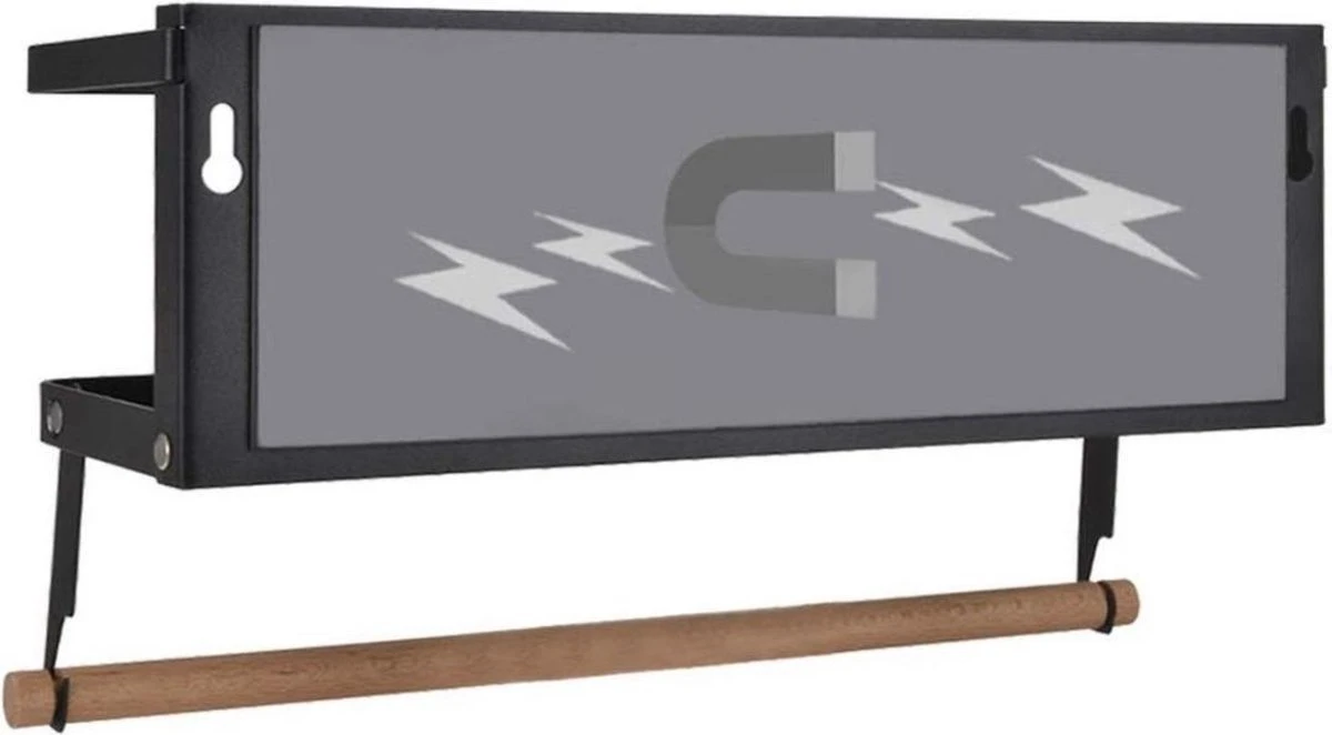 Merkloos Kruidenrek Zwart - Multifunctioneel Ophangbaar Keukenrek - Keukenrolhouder Zwart - Multifunctioneel Kruidenrek - Magnetisch Kruidenrek - Keuken Organizer - Koelkast Rek 4 Merkloos Kruidenrek Zwart - Multifunctioneel Ophangbaar Keukenrek - Keukenrolhouder Zwart - Multifunctioneel Kruidenrek - Magnetisch Kruidenrek - Keuken Organizer - Koelkast Rek - Afbeelding 4