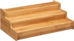 Merkloos Decopatent® Kruidenrekje Uitschuifbaar - Staand 3 Laags Kruidenrek Voor 36 Kruidenpotjes - Specerijen Rek - Bamboe Hout -Huishoudelijke Benodigdheden Winkel 1200x662