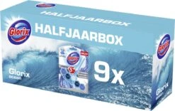 Glorix Power 5 Toiletblokken - Ocean - 9 Stuks - Halfjaarbox - Voordeelverpakking -Huishoudelijke Benodigdheden Winkel 1200x760 1