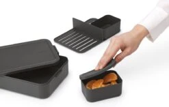Brabantia Make & Take Bento Lunchbox Incl Bentobox - Large - Kunststof - Dark Grey -Huishoudelijke Benodigdheden Winkel 1200x762