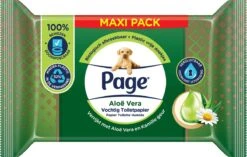 Page Vochtig Toiletpapier - 6 X 74 Stuks - Aloë Vera Maxi Vochtig Wc Papier - Voordeelverpakking -Huishoudelijke Benodigdheden Winkel 1200x763 5