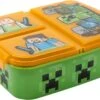Mickey Mouse Minecraft Broodtrommel 3 Vakjes - 18x13 Cm - Brooddoos - Lunchbox