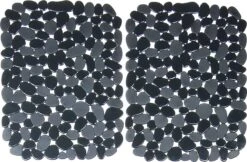 Merkloos Papillon - Gootsteenmat - 40x30 Cm - Kiezels Zwart -Huishoudelijke Benodigdheden Winkel 1200x786 3