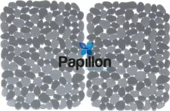 Merkloos Gootsteenmat - 40x30 Cm - Papillon Kiezels Grijs -Huishoudelijke Benodigdheden Winkel 1200x787 1