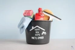 ByMi| Poetsemmer Happy New Home | Cadeautje Huis |Housewarming |Nieuwe Woning | Gepersonaliseerd -Huishoudelijke Benodigdheden Winkel 1200x800 41