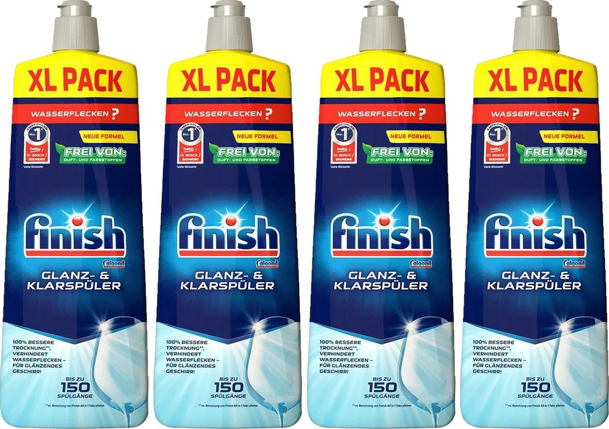 Finish Naspoelmiddel Glansspoelmiddel Regular Vaatwasmiddel 4x 750 Ml 1 Finish Naspoelmiddel Glansspoelmiddel Regular Vaatwasmiddel 4x 750 Ml