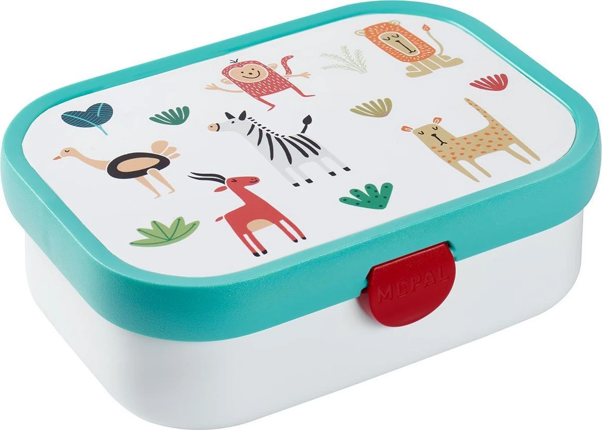 Mepal – Lunchset Campus (pu + Lb) – Pop-up Drinkfles En Broodtrommel Voor Kinderen – Animal Friends – Bento Box – Lekvrij 2 Mepal – Lunchset Campus (pu + Lb) – Pop-up Drinkfles En Broodtrommel Voor Kinderen – Animal Friends – Bento Box – Lekvrij - Afbeelding 2