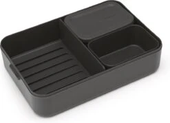 Brabantia Make & Take Bento Lunchbox Incl Bentobox - Large - Kunststof - Dark Grey -Huishoudelijke Benodigdheden Winkel 1200x868 2