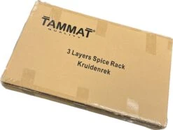 TammaT - Kruidenrek - Kruidenrek Staand - Inklapbare Keukenrek - 3-laags 35x21x56,5CM - Keuken Organizer - Aanrecht Organizer - Keuken Opslag - Roestvrij Staal - Opbergrek - Keuken Organizers - Roestvrij En Krasvrij -Huishoudelijke Benodigdheden Winkel 1200x906