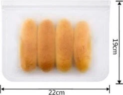 Herbruikbare Vershoudzakken Voor Diepvries, Koelkast En Vriezer – Set Van 2 Stuks - Formaat GROOT - 1000 ML Per Stuk - 19 X 22 Cm - Luchtdicht, Lekvrij En EXTRA STERK - Bewaarzakjes / Boterhamzakje - BPA Vrij -Huishoudelijke Benodigdheden Winkel 1200x933 1