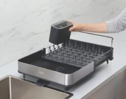 Extend Steel Uitschuifbaar Afdruiprek - Grijs - Joseph Joseph -Huishoudelijke Benodigdheden Winkel 1200x947 3