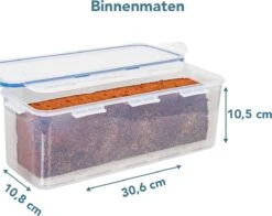 Lock&Lock Vershouddoos - Bewaardoos Met Deksel - Voor Ontbijtkoek Peperkoek En Cake - Cakedoos - 100% Luchtdicht - 3,4 Liter -Huishoudelijke Benodigdheden Winkel 1200x953