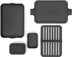 Brabantia Make & Take Bento Lunchbox Incl Bentobox - Large - Kunststof - Dark Grey -Huishoudelijke Benodigdheden Winkel 1200x961 2