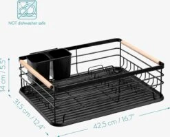 Navaris Afdruiprek Met Uitneembare Bestekhouder - Afwasrek Met Losse Lekbak - Vaatwasrek Met Plateau - Voor Bestek, Borden, Schalen En Pannen 10 Navaris Afdruiprek Met Uitneembare Bestekhouder - Afwasrek Met Losse Lekbak - Vaatwasrek Met Plateau - Voor Bestek, Borden, Schalen En Pannen -Huishoudelijke Benodigdheden Winkel 1200x968 3